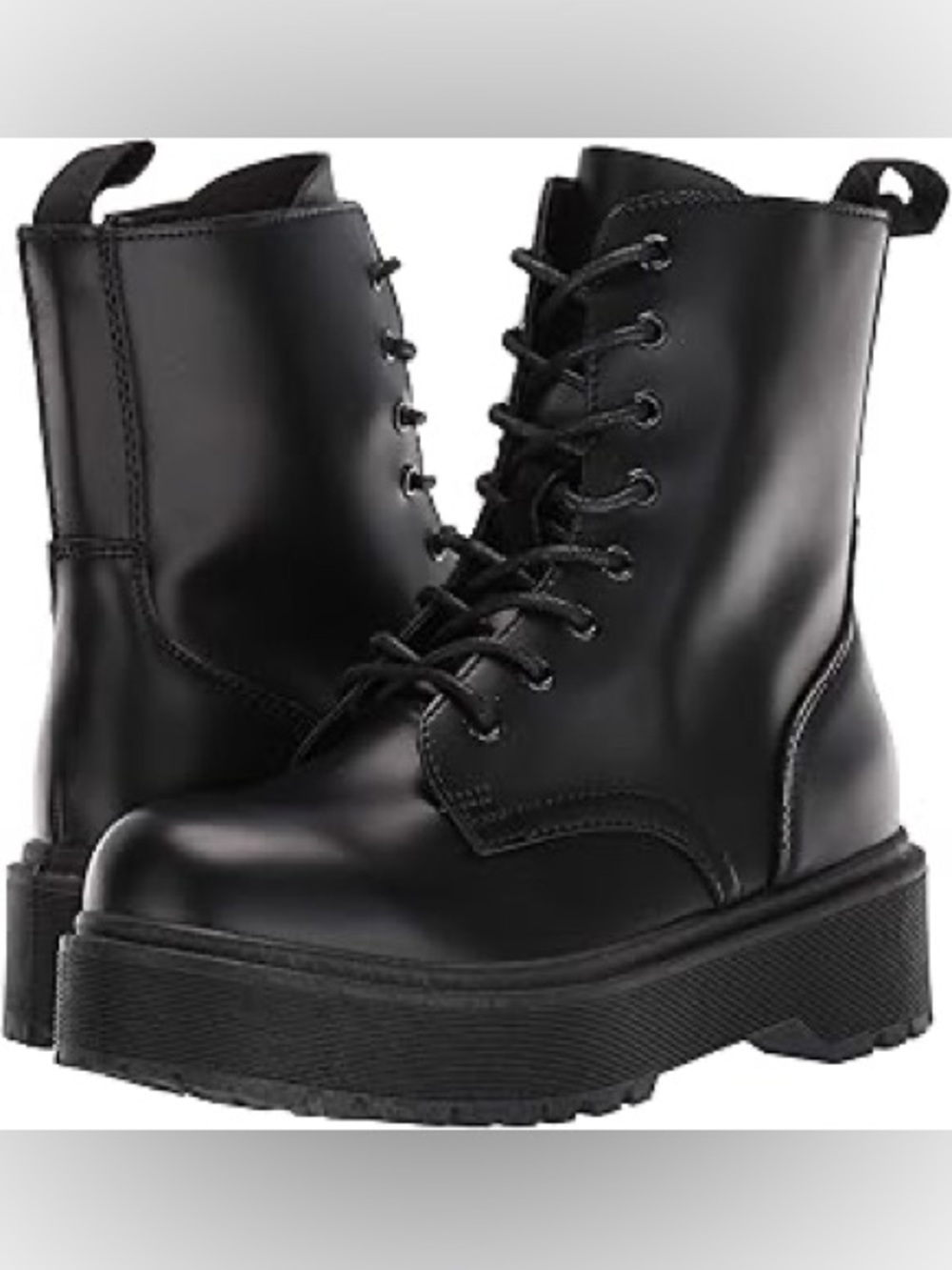 Platform Combat Boots Lace Up Chunky